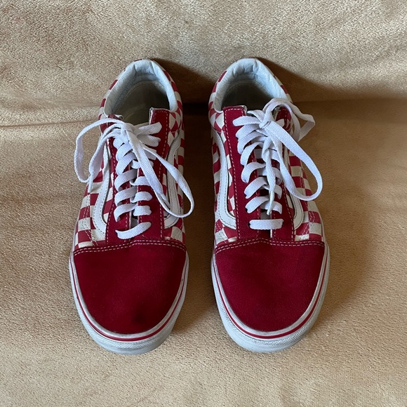 Vans Other - Vans Old Skool Red Checker - Woman 9  Men 7.5